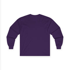 Purple long-sleeve shirt on a white background