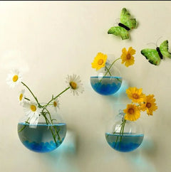 Transparent Hanging Glass Fish Bowl Vase