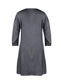 Gray dress with long sleeves on a white background