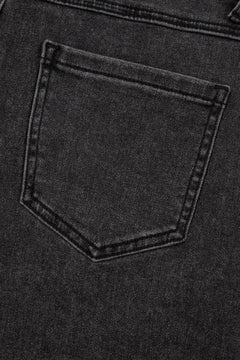 Raw Hem High Waist Denim Shorts