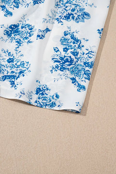 Printed Tie Shoulder Dress