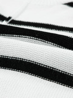 Striped Batwing Sleeve Knit Top