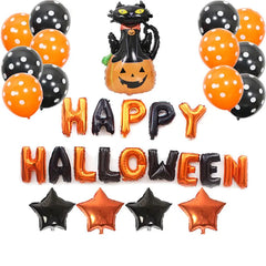 Halloween Pumpkin Ghost Foil Balloon Set for Decor