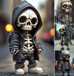 Halloween Skeleton Figurines – Resin Dolls for Spooky Home Decor