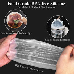 Food-grade BPA-free silicone product with stretchability and flexibility features.