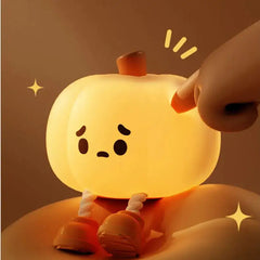 Rechargable pumpkin night light