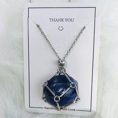 Crystal Raw Stone Pendant Necklace