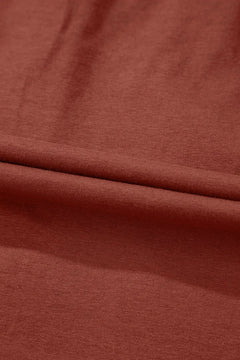 Short Sleeve U Neck Buttons Splicing Ruffle Blouse