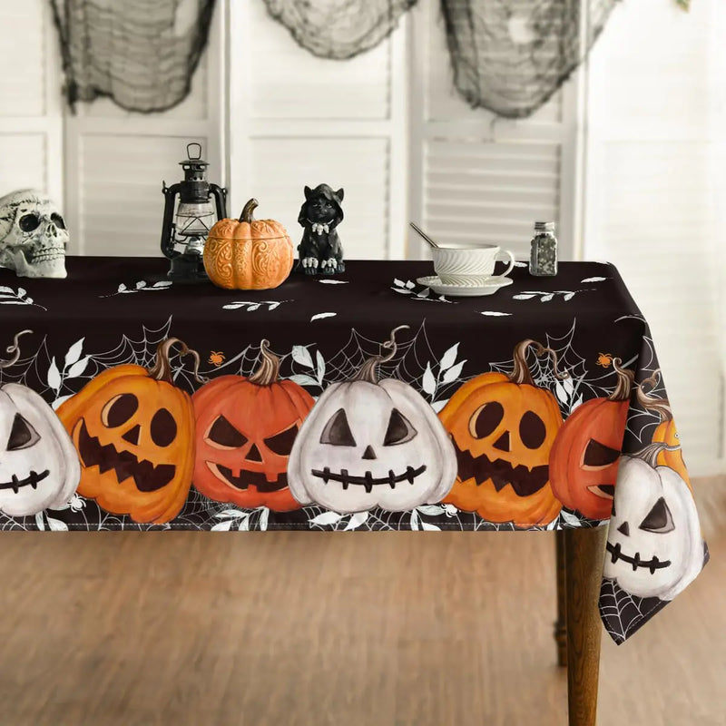 Halloween Tablecloth Jack-O-Lanterns
