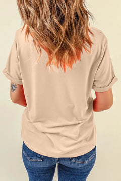 Football Round Neck Short Sleeve T Shirt