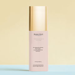 50ml bottle of Brume D'Avril Pro-aging nourishing face cream on a white background