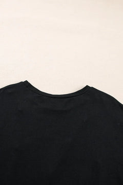 Pearl Beaded Round Neck Half Sleeve T Shirt