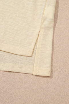 Solid Color Tank Top and Smocked Waist Pants Set