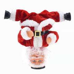 Animated Santa Claus toy with a white background