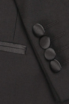 "Milan" Black Tuxedo Jacket Peak (Separates)-2