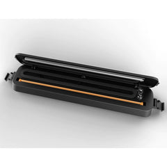 Black and gold vacuum sealer on a white background