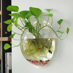 Transparent Hanging Glass Fish Bowl Vase